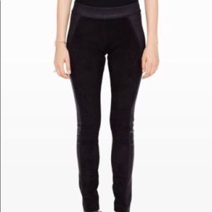 Club Monaco Suede Leather Leggings